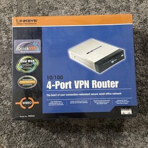 Linksys RV042 Dual WAN VPN Router 4'port LAN Rev 1.1 Brand New Sealed
